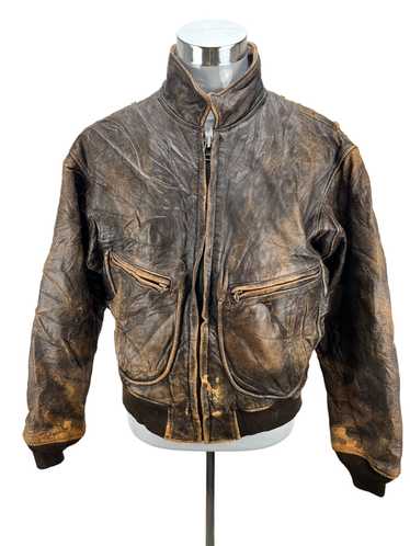 Avirex × Leather Jacket × Vintage 🔥Rare🔥Vintage… - image 1