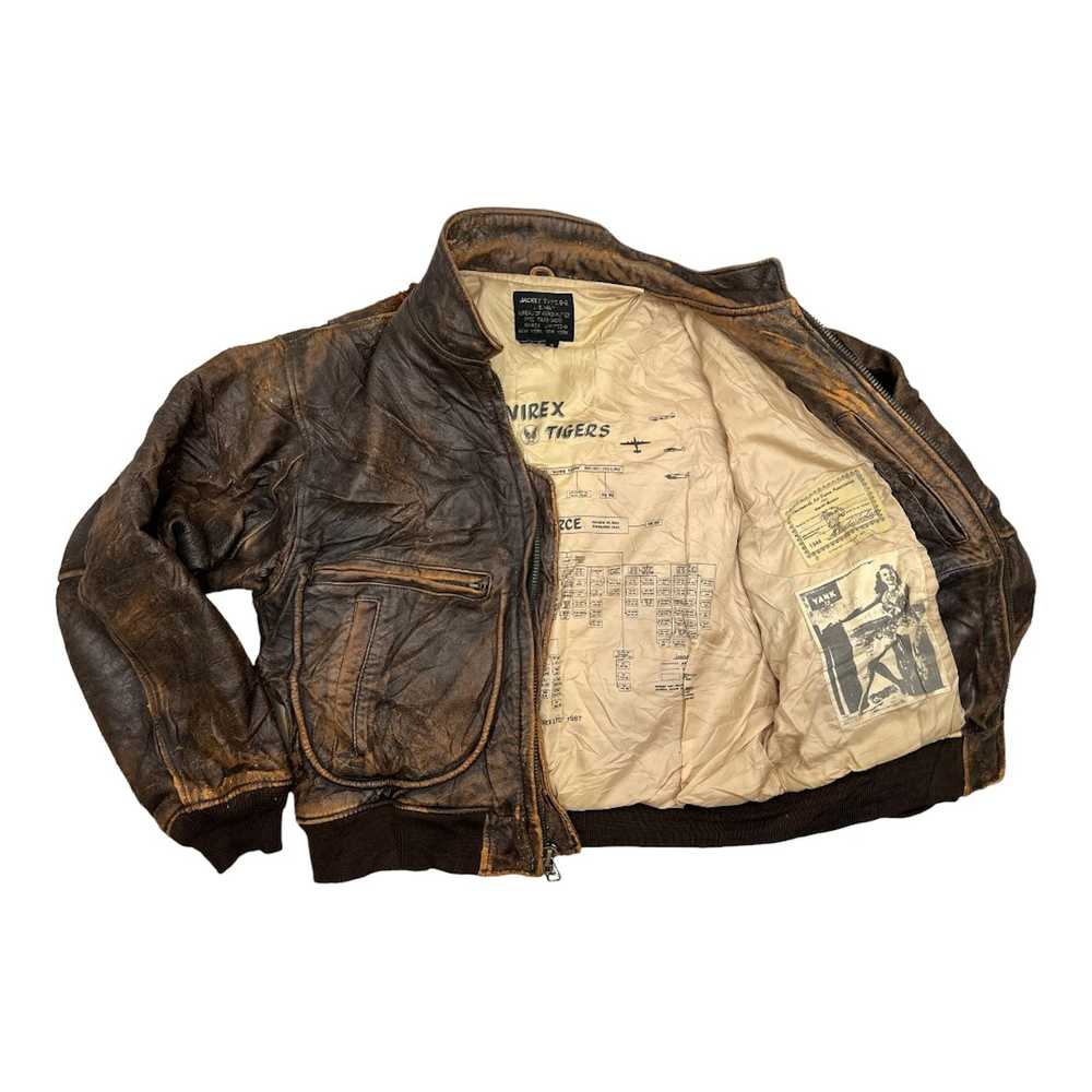 Avirex × Leather Jacket × Vintage 🔥Rare🔥Vintage… - image 4