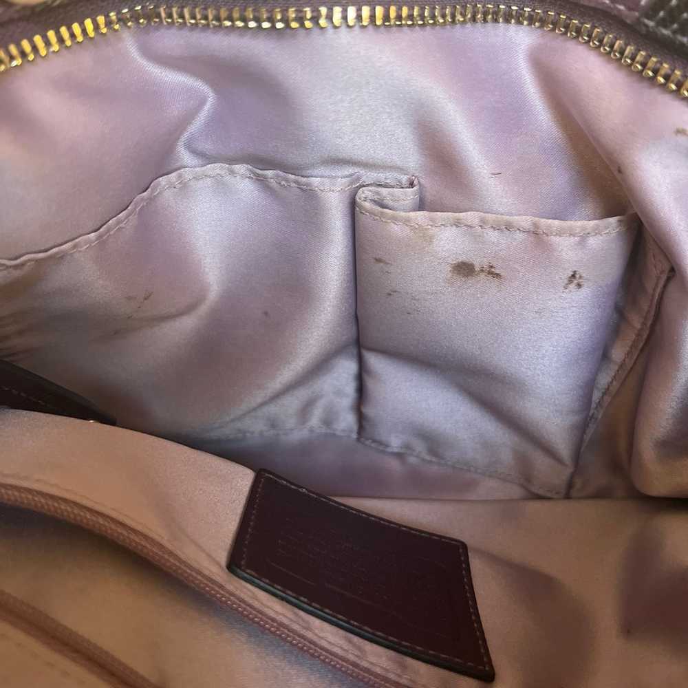 Purple suede coach purse - image 3