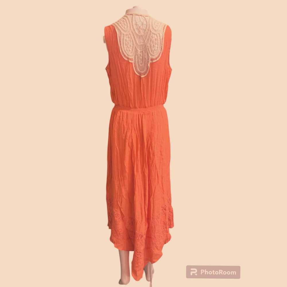 Other NY Collection Small Dress Orange Sleeveless… - image 3