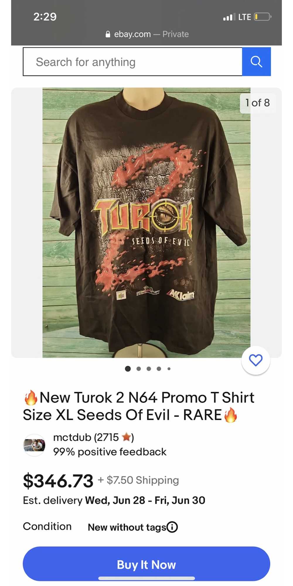 Vintage VINTAGE TUROK 2: Seeds of Evil Size L - image 8