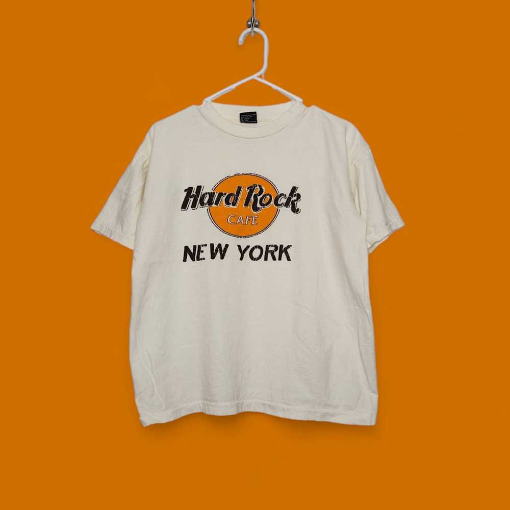 Vintage Vintage Hard Rock Cafe New York Boxy Sing… - image 1