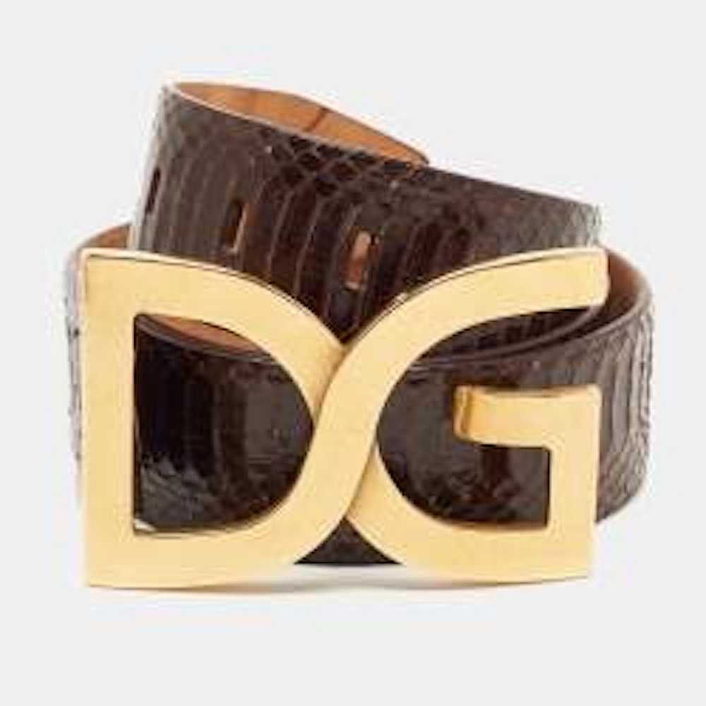 Dolce & Gabbana DOLCE & GABBANA PYTHON SNAKE BELT… - image 1