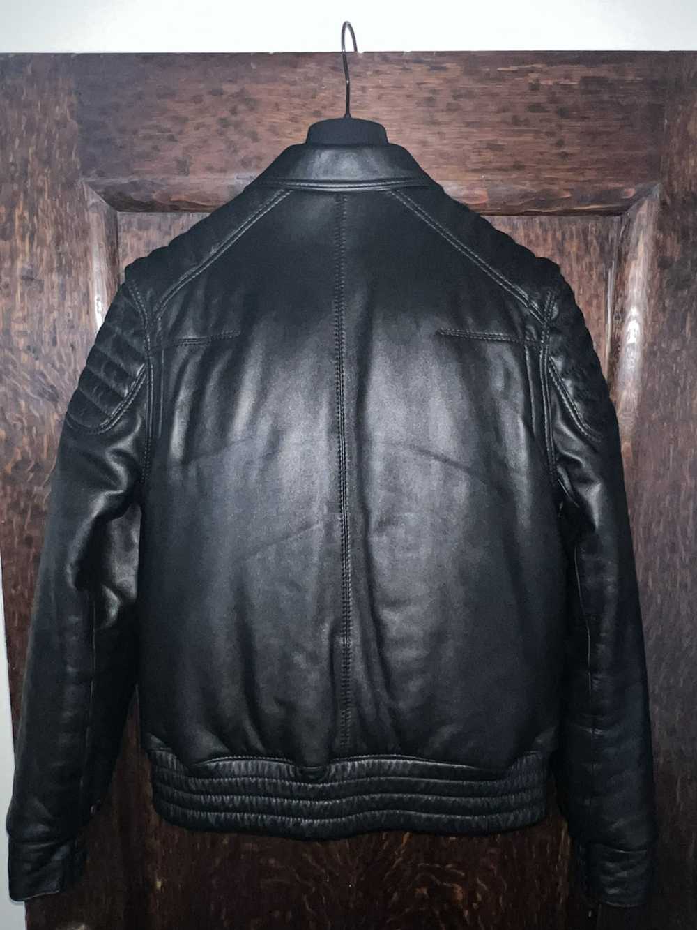 Dior Dior Homme AW08 Black Leather Biker Jacket/ … - image 2