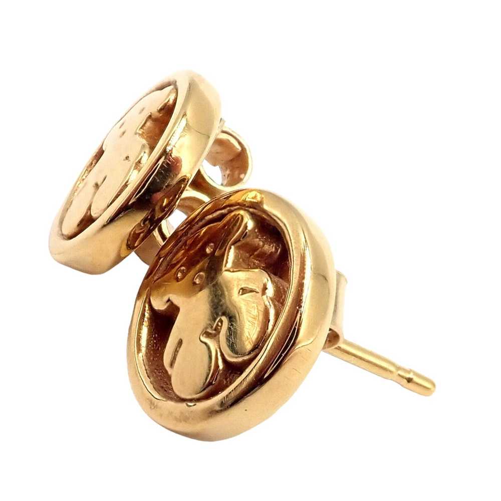 Tous Tous 18k Yellow Gold Teddy Bear Stud Earrings - image 11