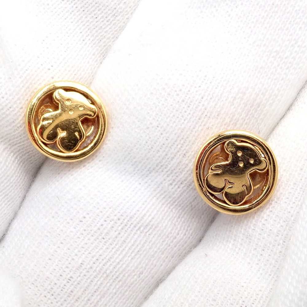 Tous Tous 18k Yellow Gold Teddy Bear Stud Earrings - image 6