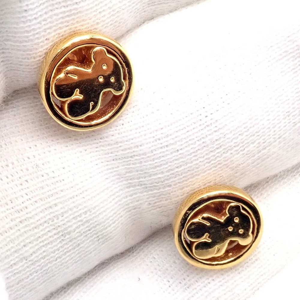 Tous Tous 18k Yellow Gold Teddy Bear Stud Earrings - image 7