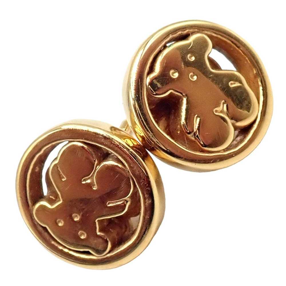 Tous Tous 18k Yellow Gold Teddy Bear Stud Earrings - image 8