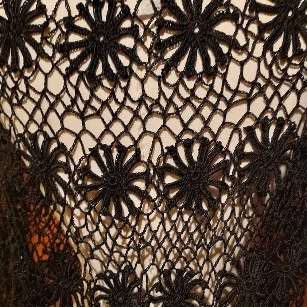 Vintage Open Lace Knit Caplet - image 5