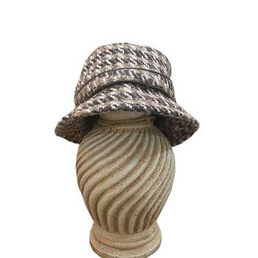 Vintage Coach Kangol Style Houndstooth Bucket Hat… - image 1