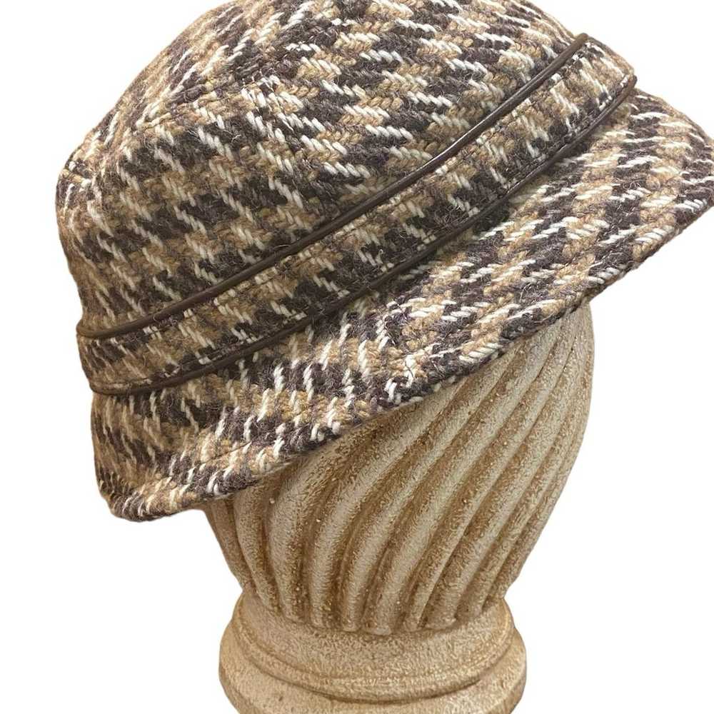 Vintage Coach Kangol Style Houndstooth Bucket Hat… - image 3
