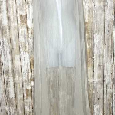 Vintage Gilead Long White Nightgown Robe Lace Whi… - image 1