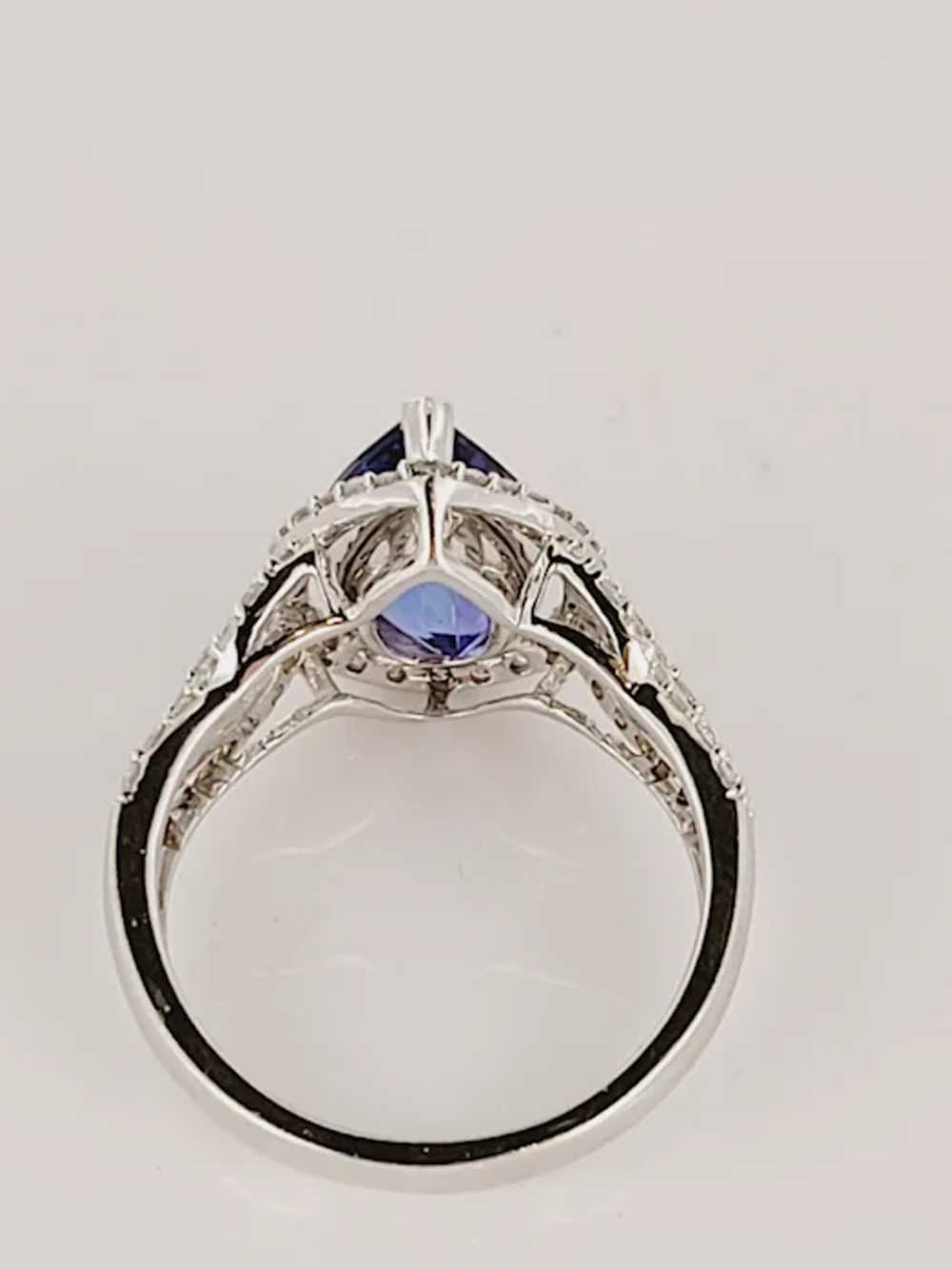 Diamond and Pear Cut Genuine Tanzanite 3.5 carats… - image 6