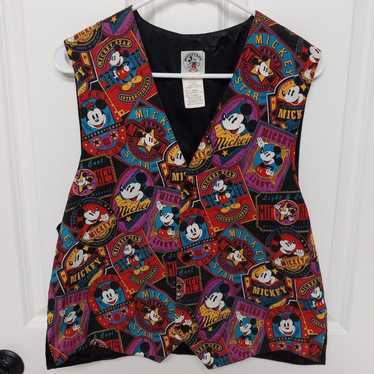 Vintage 90s  Mickey Mouse Disney Vest Sz L - image 1