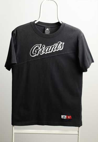 Vintage Adidas Giants Crewneck Logo T-shirt Black