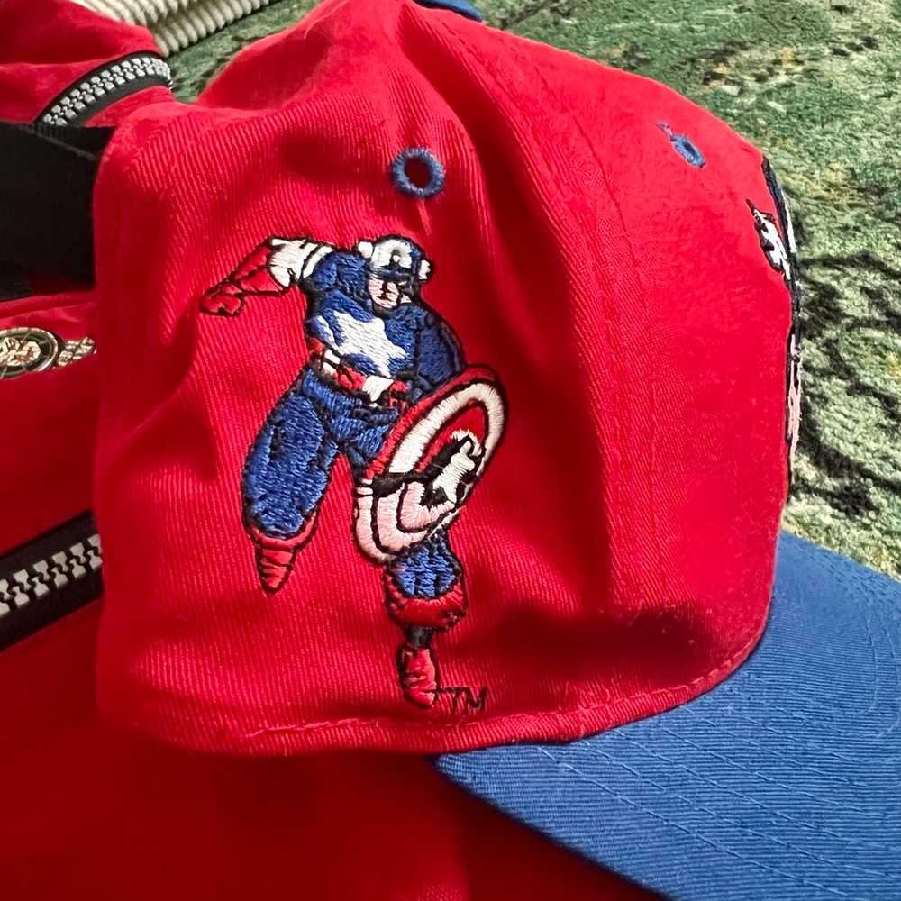 Vintage 1993 American Needle Captain America Marv… - image 2