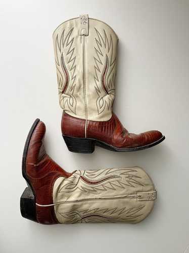 Ralph Lauren 1970’s Lizard Inlay Cowboy Boots (9) 