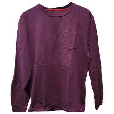 Supreme Long Sleeve Pocket T-Shirt Small Logo Dark Burgundy Size Medium