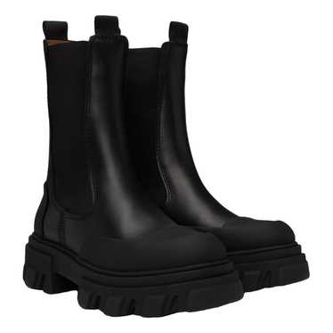 Ganni Leather biker boots - image 1