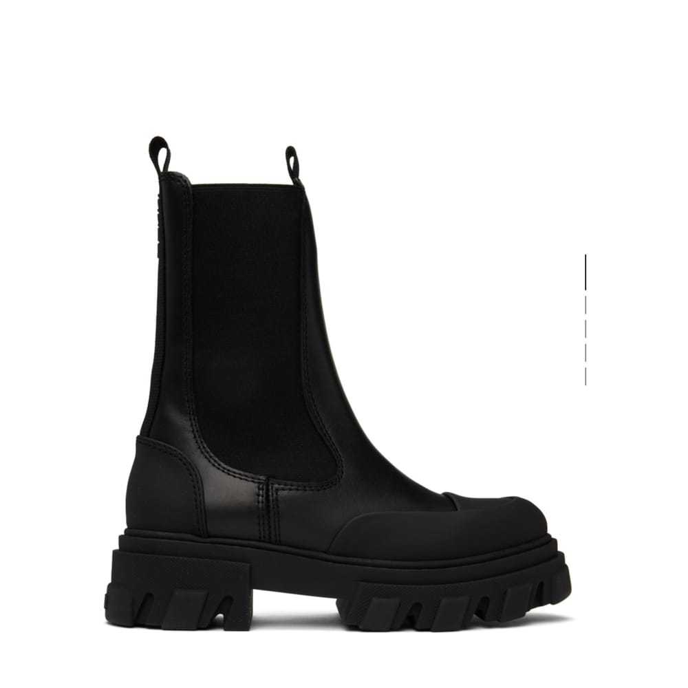 Ganni Leather biker boots - image 2