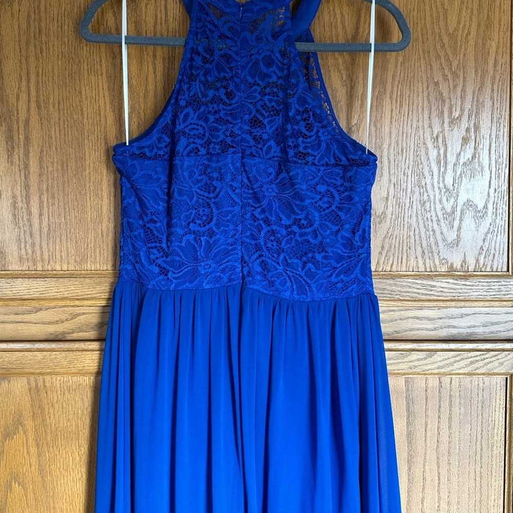 Blue Bridesmaid/Prom Dress - image 3