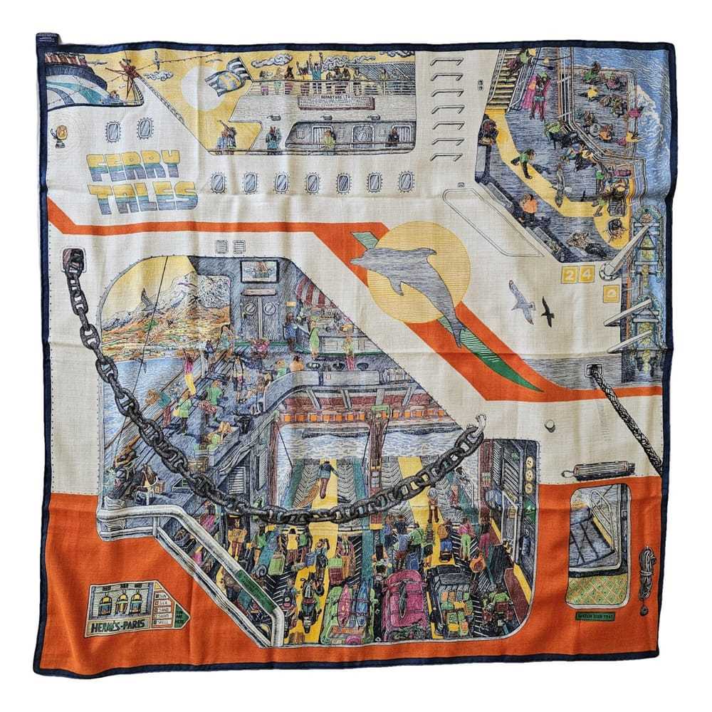 Hermès Carré H 100 cashmere scarf & pocket square - image 1