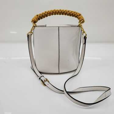Vince Camuto White Leather Crossbody Bag - image 1