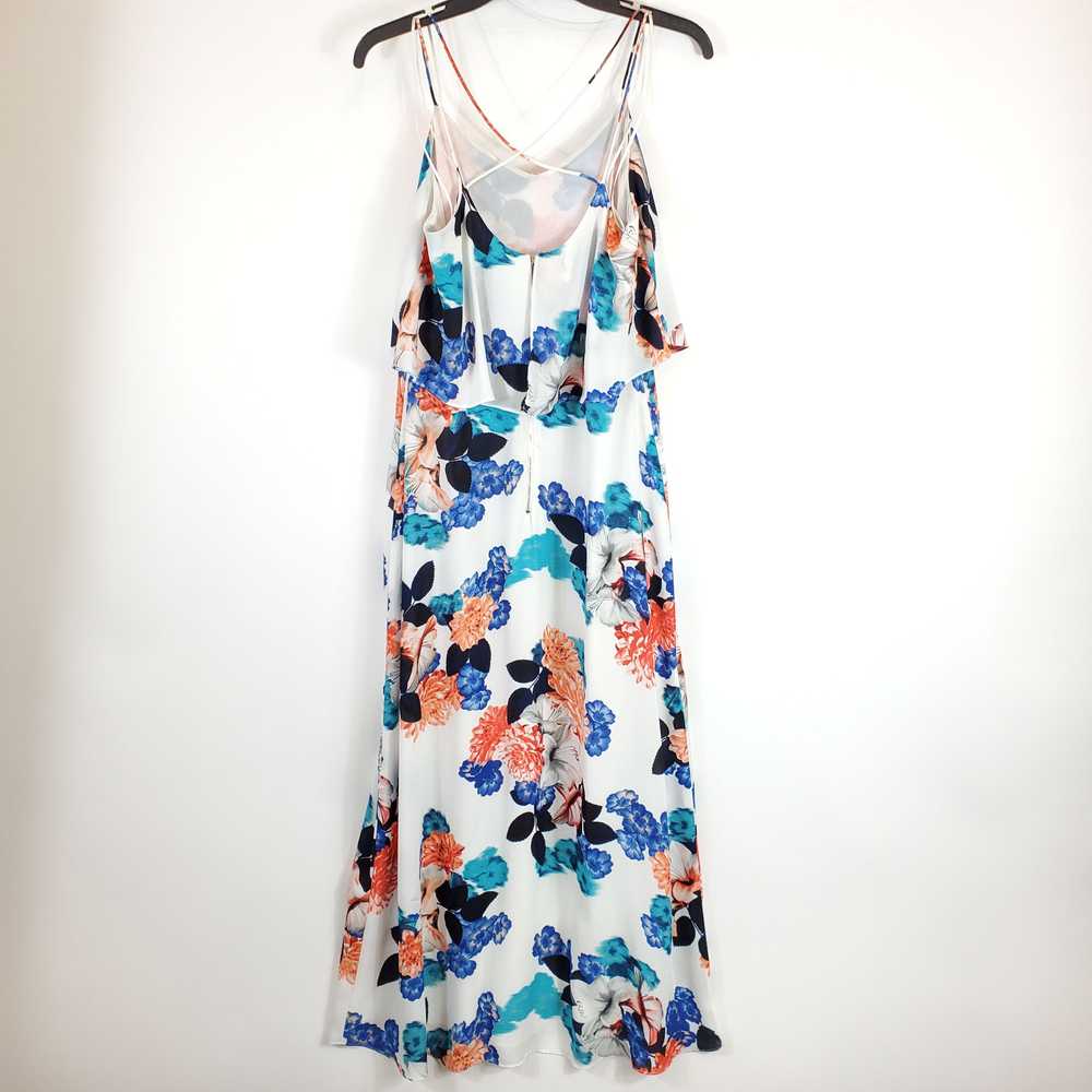 Vince Camuto Women White Floral Maxi Dress Sz 4 - image 2