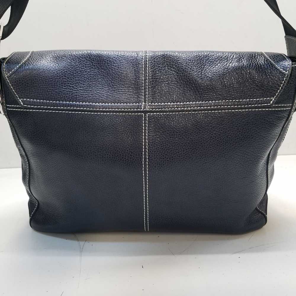 Bosca Pebble Leather Messenger Bag Black - image 2