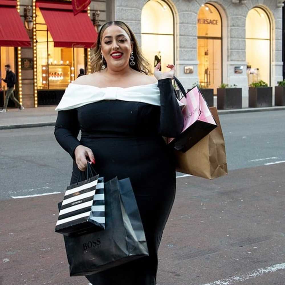 Black and white off the shoulder bow dress - image 6