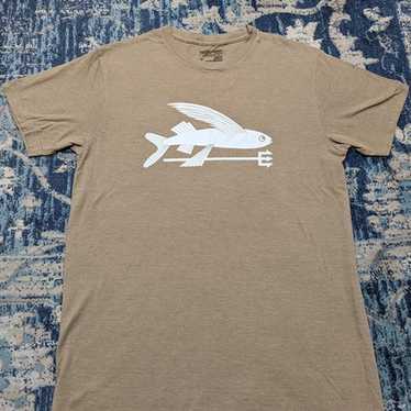 Patagonia Fly Fishing Organic Cotton Men’s T-shirt Slim Size Large