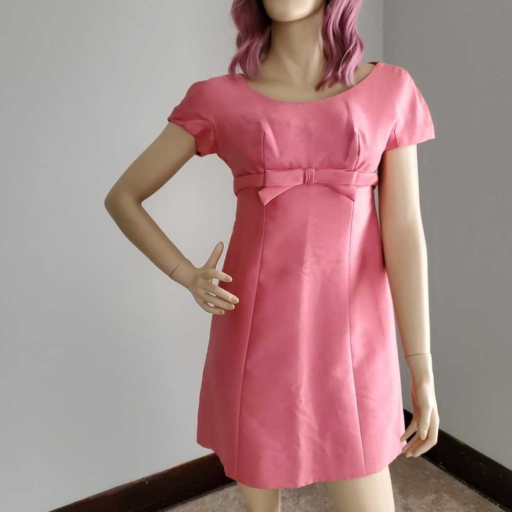 Vintage 60s pink Nat Kaplan mini babydoll dress - image 1