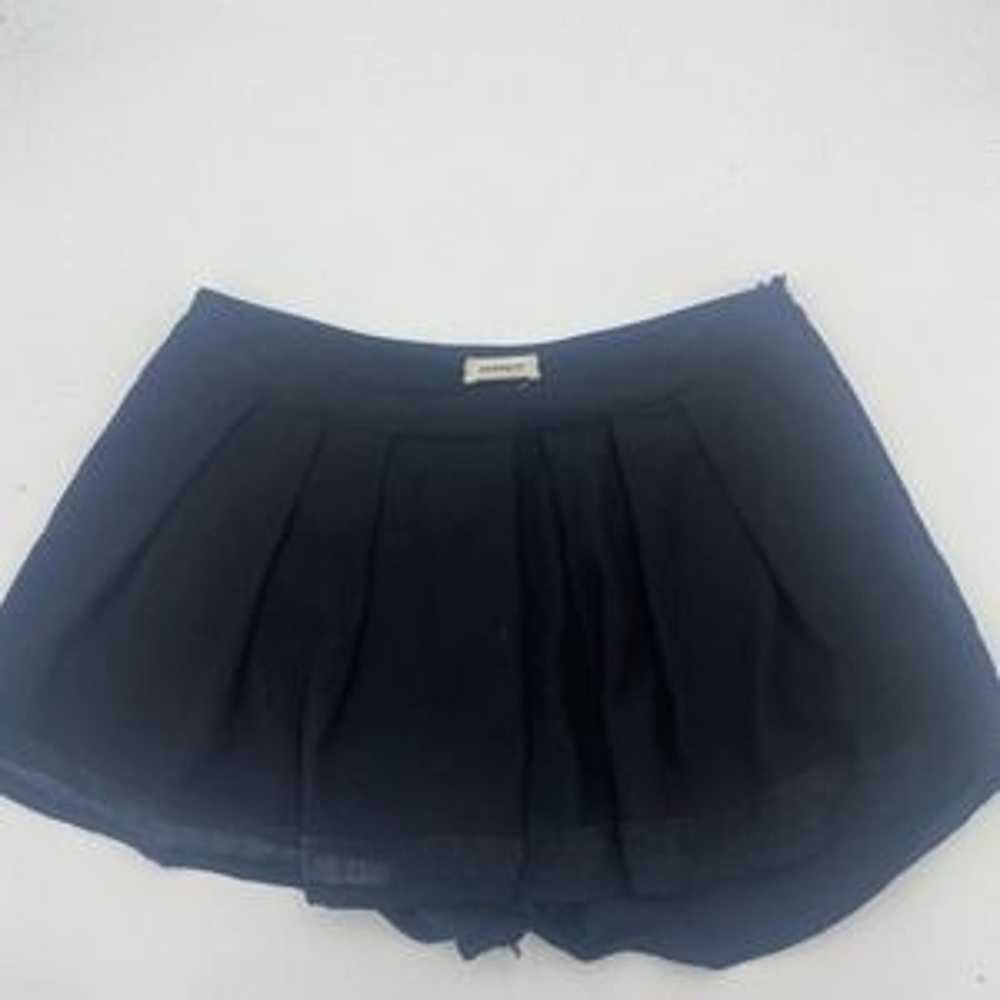 L'agence Black Shorts Linen Trim Pleated Flare 10 - image 3