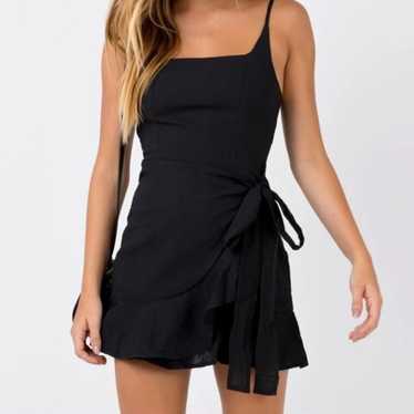 Princess Polly LOVE LANE MINI DRESS BLACK Size 2 … - image 1