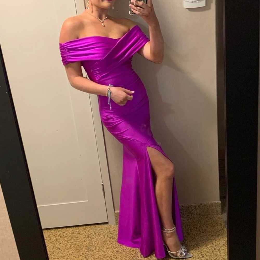 Purple ball gown - image 1