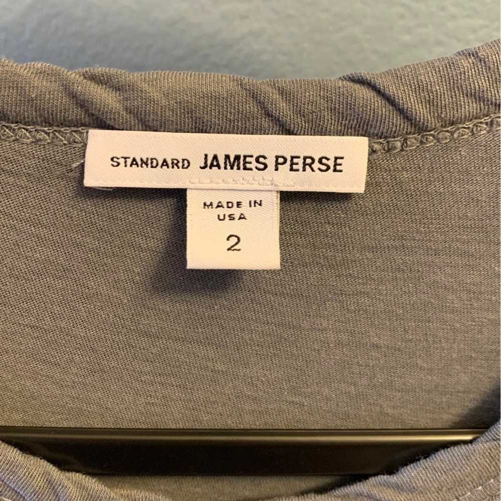 James Perse sz 2 stretch knit dress grey - image 4