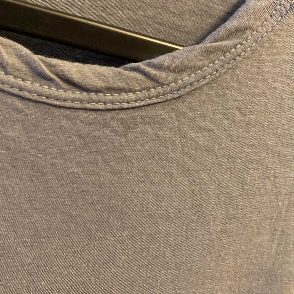 James Perse sz 2 stretch knit dress grey - image 5