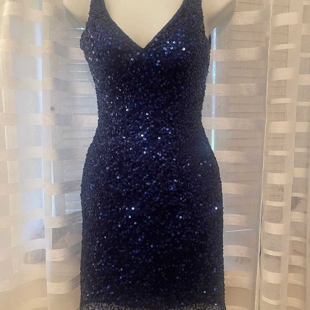 Blue Sequin Prom/Homecoming/Formal Dress - image 1