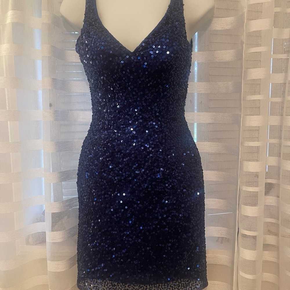 Blue Sequin Prom/Homecoming/Formal Dress - image 2