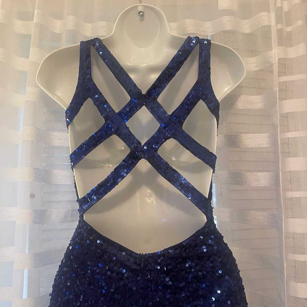 Blue Sequin Prom/Homecoming/Formal Dress - image 4