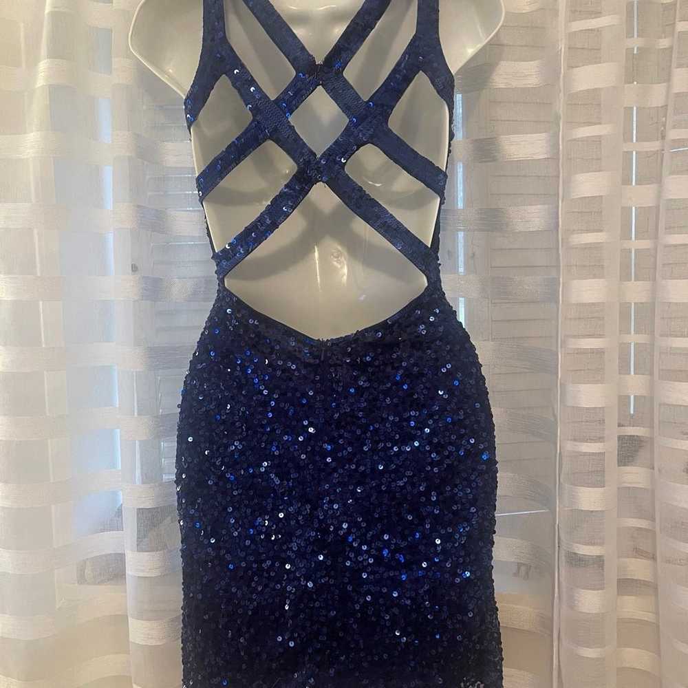 Blue Sequin Prom/Homecoming/Formal Dress - image 5
