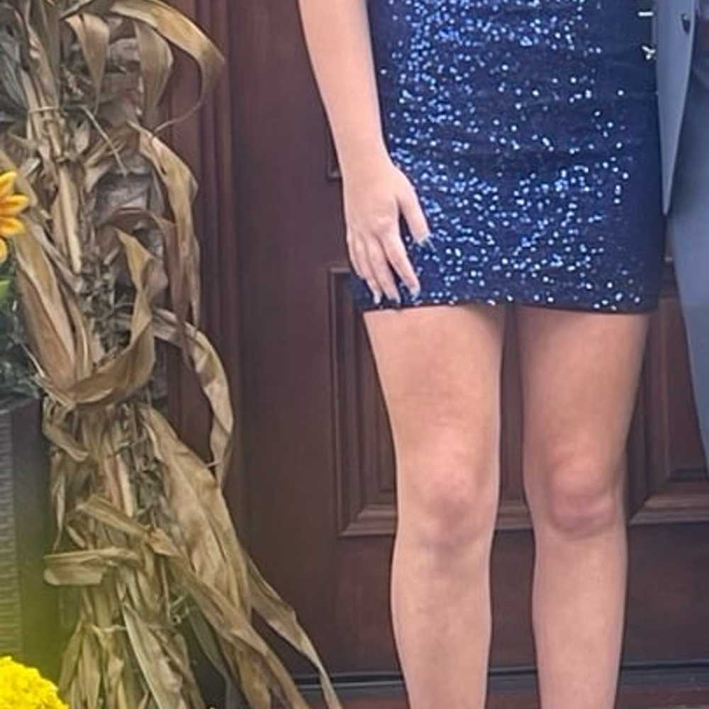 Blue Sequin Prom/Homecoming/Formal Dress - image 8