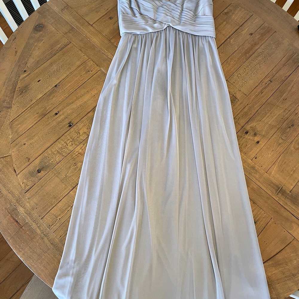 David’s Bridal Gray Long Formal Dress - image 1