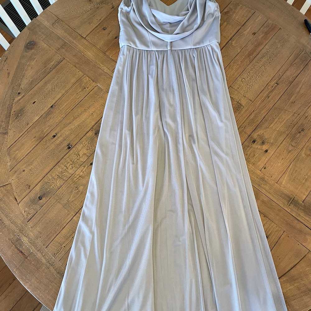 David’s Bridal Gray Long Formal Dress - image 3