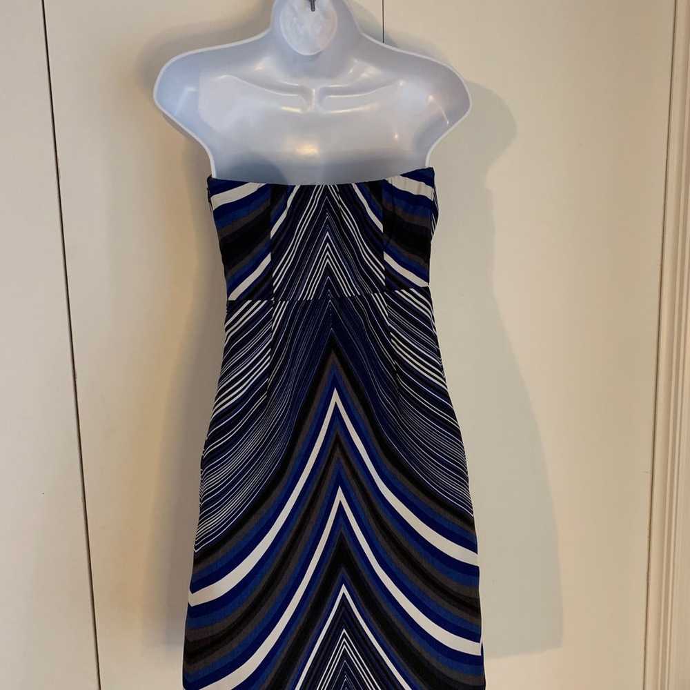 The Limited women’s blue striped strapless mini d… - image 5