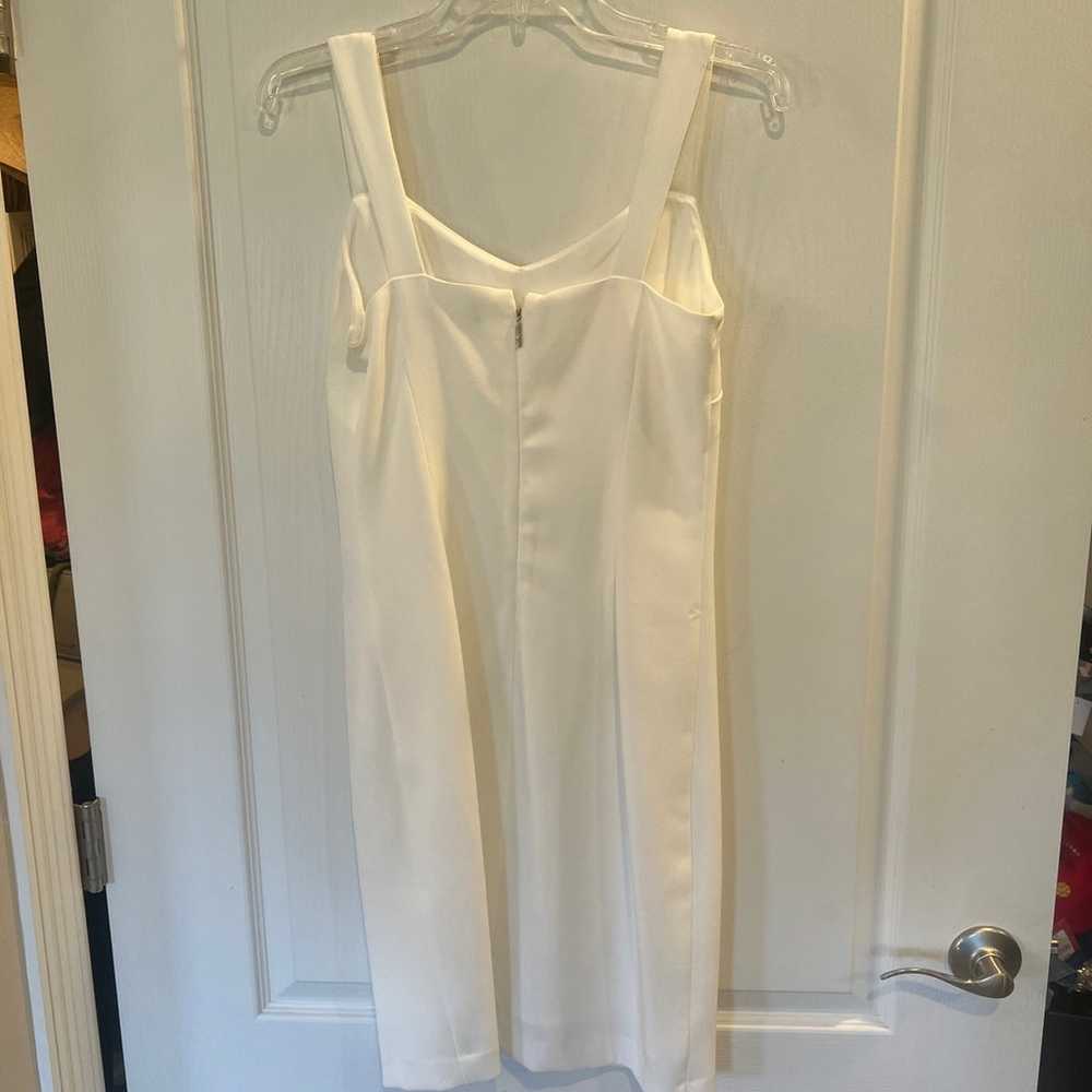 karl lagerfeld white sleeveless shift dress. Size… - image 2