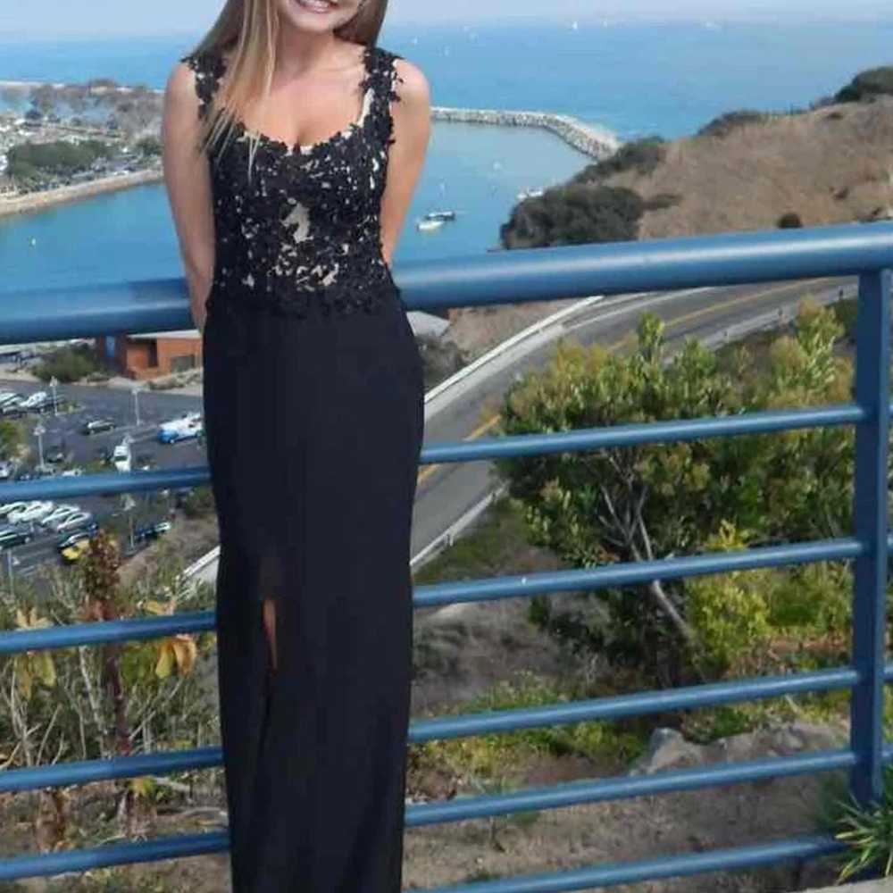 Black Lace Formal Prom Dress - image 3