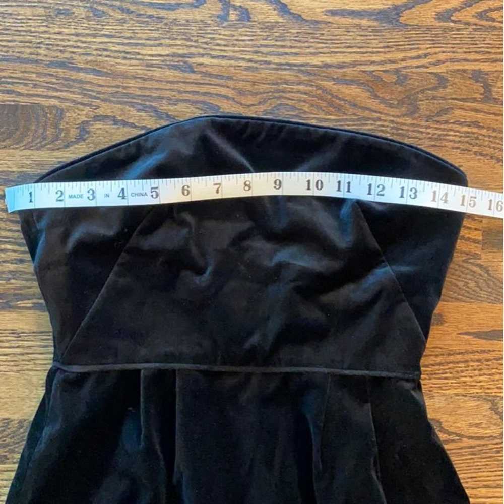 J. Crew black velvet strapless dress, 2 - image 8