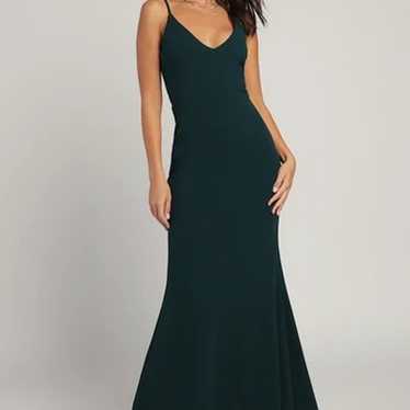 Infinite Glory Forest Green Maxi Dress - image 1