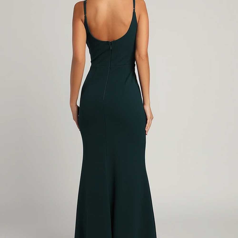 Infinite Glory Forest Green Maxi Dress - image 4